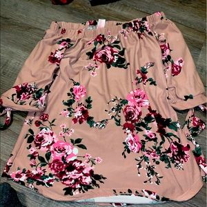 Cute flower print blouse